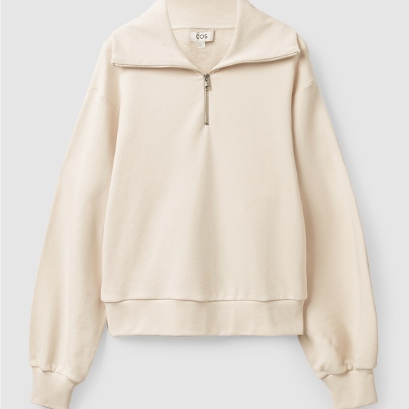 COS Tops - COS wide collar zip sweatshirt
